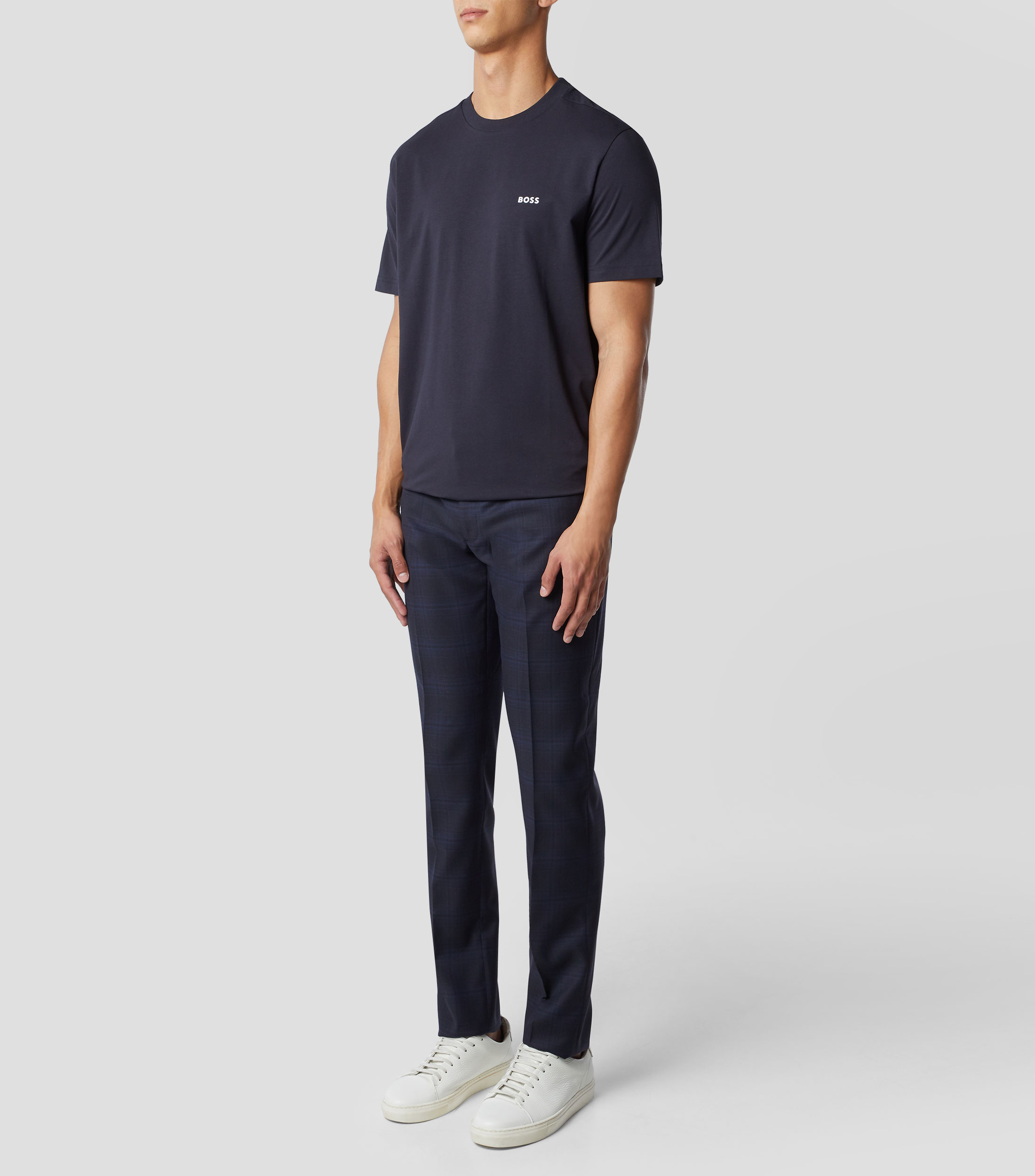 Playera de cuello redondo con manga corta Hombre